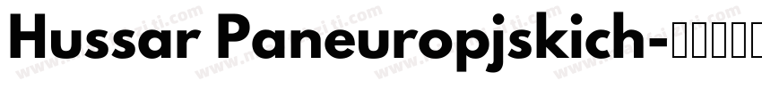 Hussar Paneuropjskich字体转换